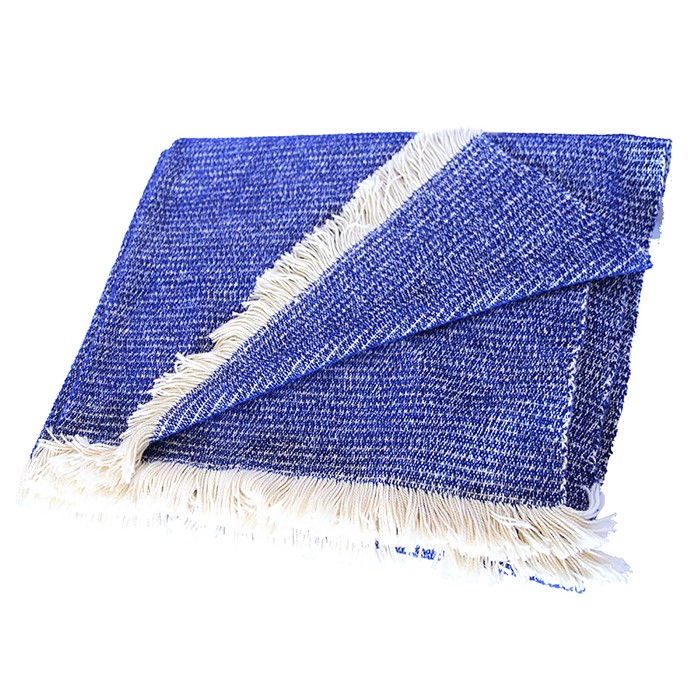 Picture of Cobalt Chenille Two-Tone Throw