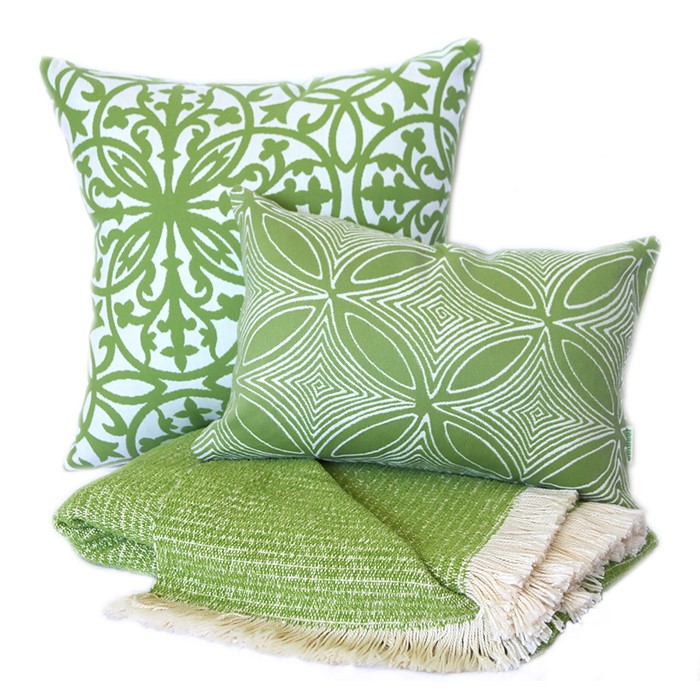 Picture of Lime Chenille Two-Tone Throw