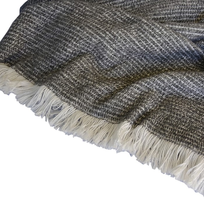 Picture of Grey Chenille Two-Tone Throw