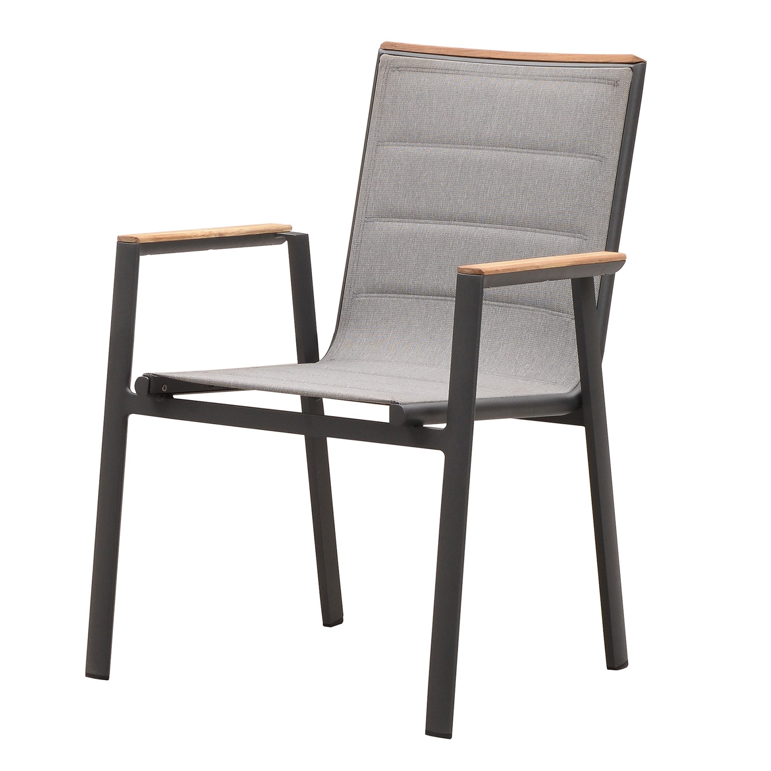 Picture of Madrid Dining Arm Chair In Charcoal